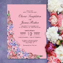 Search for pink lavender wedding invitations Rustic