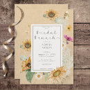 Search for sunflower bridal brunch invitations Elegant