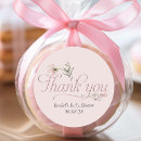 Search for pink baby shower thank you stickers Wildflower
