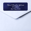 Search for midnight blue return address labels Modern