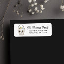Search for cute skull return address labels Watercolor