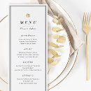 Search for white and gold menus Floral