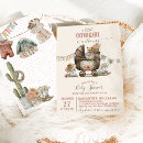 Search for cowgirl baby girl shower invitations Boho