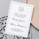 Search for monogram wreath wedding invitations Formal classic traditional