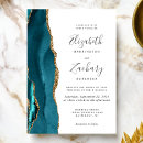 Search for teal and gold invitations Elegant