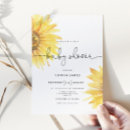 Search for sunflower baby invitations Boho