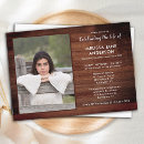 Search for rustic memorial service invitations Simple