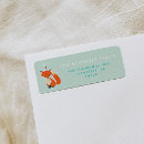Search for party hat return address labels Rustic