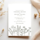 Search for fall flowers wedding invitations Boho