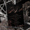 Search for spooky wedding invitations Goth glam