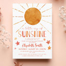 Search for sunshine baby girl shower invitations Whimsical