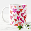 Search for heart pattern mugs Trendy