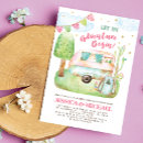 Search for the adventure begins invitations Camping