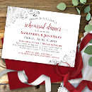 Search for elegant rehearsal dinner invitations Formal