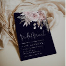 Search for navy and blush bridal shower invitations Floral