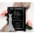 Search for silver sequins invitations Glitter