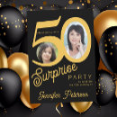 Search for surprise 50th birthday invitations Typography