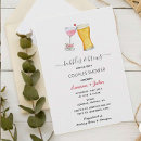 Search for bubbles and brews invitations Champagne and beer