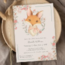 Search for foxes invitations Vintage