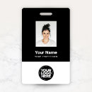 Search for black and white id badges Corporate