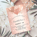 Search for drop invitations Rose gold