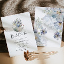 Search for blue hydrangea bridal shower invitations Modern