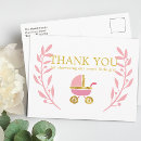 Search for carriage baby shower invitations Pink and gold