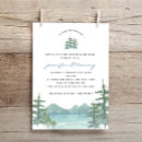 Search for watercolor mountain invitations Blue