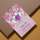 Search for purple bowling invitations Retro