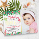 Search for flamingo beach party invitations Aloha