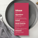 Search for retro wedding menus Trendy