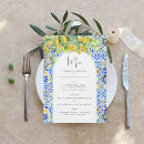 Search for lemon menus Watercolor floral