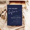 Search for navy rehearsal dinner invitations Minimalist