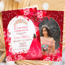 Search for red rose quinceanera invitations Quinceañera