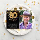 Search for surprise 80th birthday invitations Modern