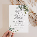 Search for greenery evening wedding invitations Eucalyptus leaves