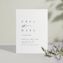 Search for inexpensive save date invitations Black and white