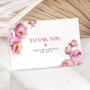Search for bright floral thank you cards Pink