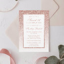 Search for rose gold glitter sweet 16 invitations Stylish