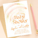 Search for rainbow baby shower invitations Ombre