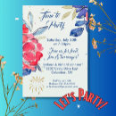 Search for memorial day pool party invitations Red white and blue