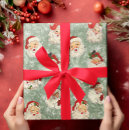 Search for vintage santa christmas wrapping paper Decoupage