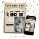 Search for funny 80th birthday invitations Eightieth