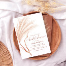 Search for pampas grass bridal shower invitations Boho