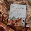 Search for autumn engagement party invitations Terracotta