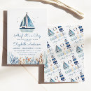 Search for sailboat baby boy shower invitations Ocean