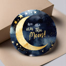 Search for golden moon stickers Moon and stars