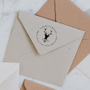 Search for round return address labels rubber stamps Rustic