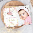 Search for unicorn photo birthday invitations Floral