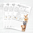 Search for woodland animals baby shower games Modern